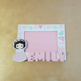 C&F Wooden Baby Girl Photo Frame Name Plate - Kids Haven